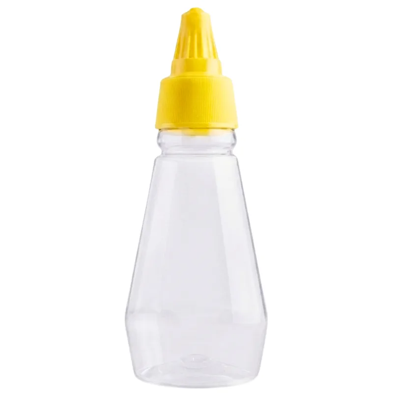 Honey and Viscous Liquid Plastic Bottle with Conical Nozzle, 160 ml, model MH-1026