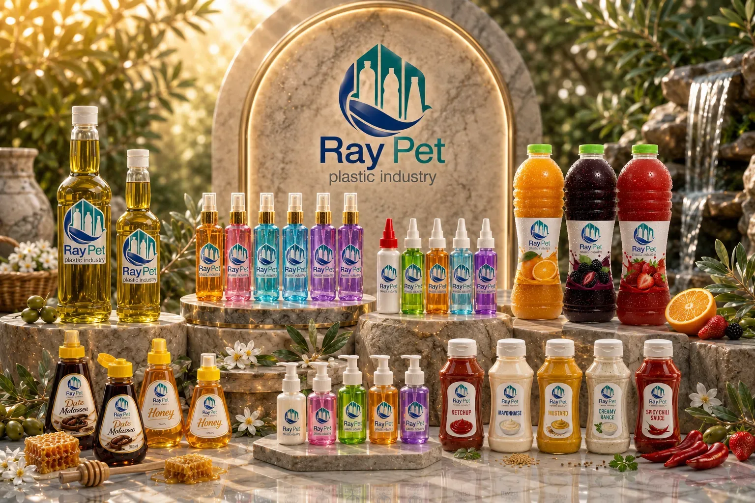 A selection of Ray Pet bottles